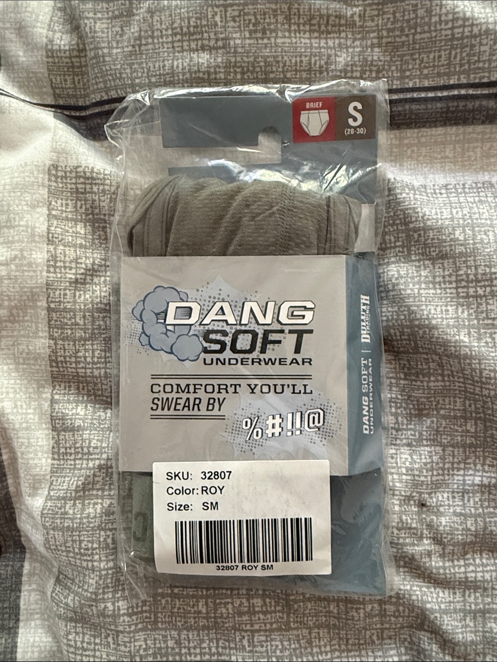 Duluth Trading Co Dang Soft Briefs in Gray - Small